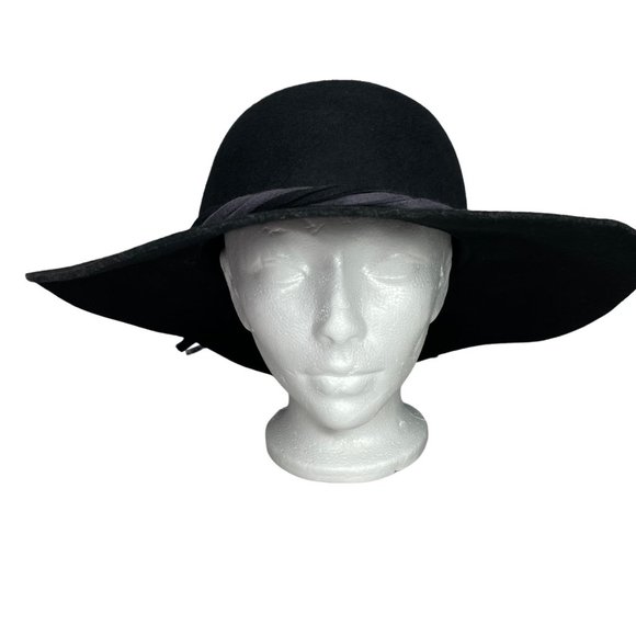 Forever 21 floppy wool hat black - Picture 2 of 7